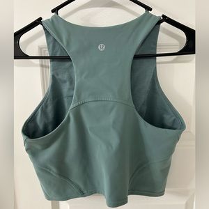 Lululemon cropped tank seafoam green size 6